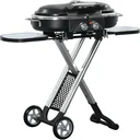 BBQ Grill mit 2 Brennern - Aluminium - Schwarz/Silber - 100 x 41,6 x 82,5 cm