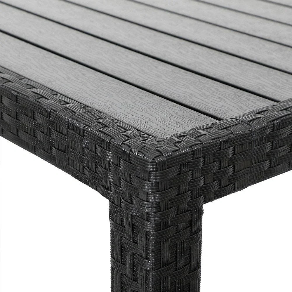 Gartenset Polyrattanbank Riga - 13-teilig und stapelbar
