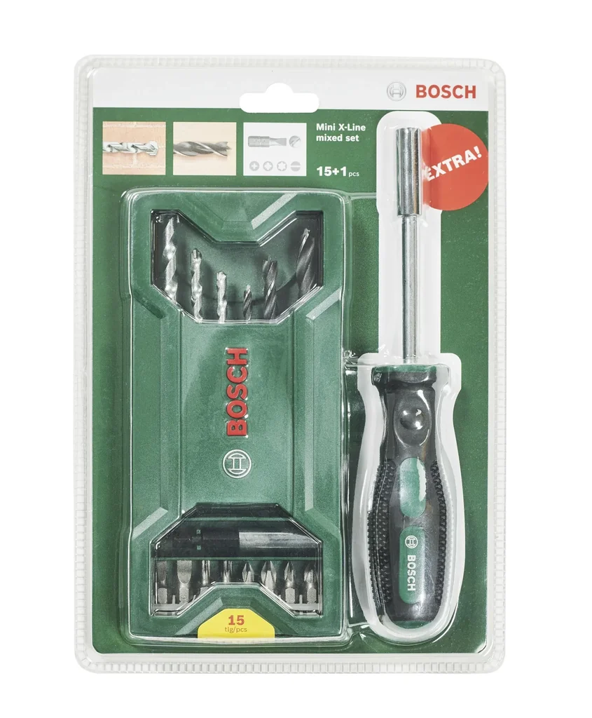 Schraubendreher + Mini X-Line Set 15+1-teilig