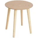 Beistelltisch Couchtisch Wohnzimmertisch rund aus MDF-Holz+Kiefer natur ?38,5 x 41,5 cm