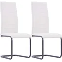 Esszimmerstühle 2tlg. Stoff creme