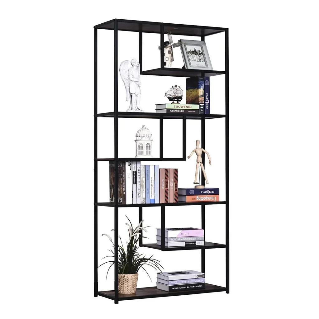 Bücherregal braun/schwarz