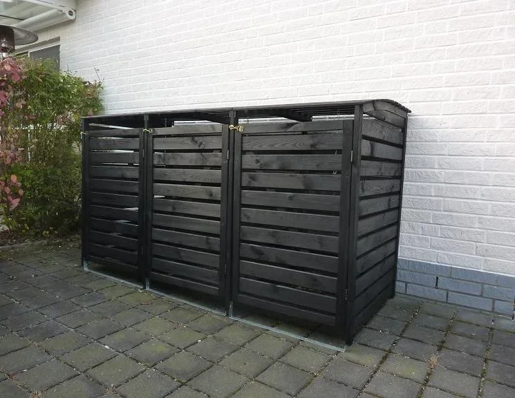 Mülltonnenbox "Vario III" für 3 Tonnen, anthrazit