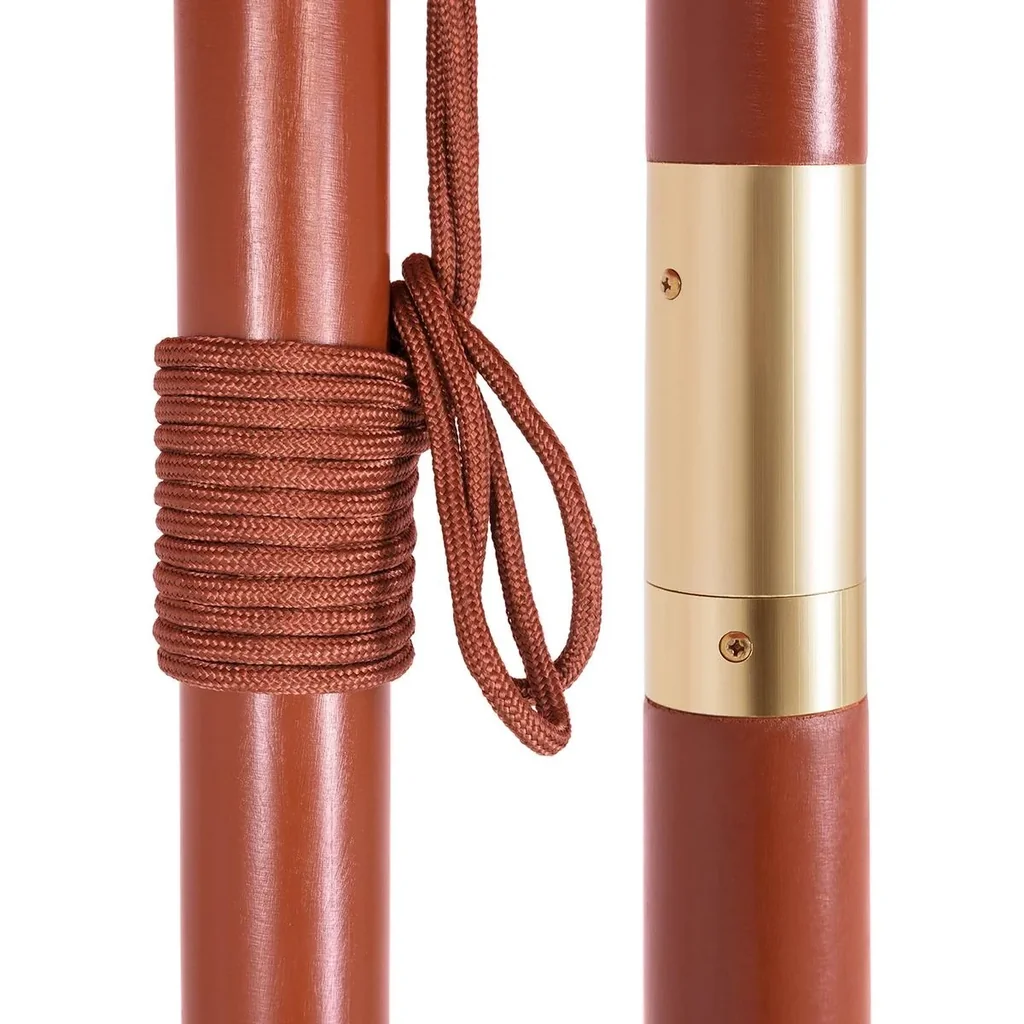 Sonnenschirm Taupe Holz 330cm UV-Schutz 50+