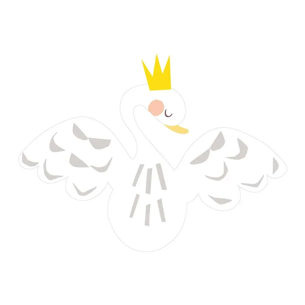 Lilipinso Wandsticker XL Schwan mit Krone