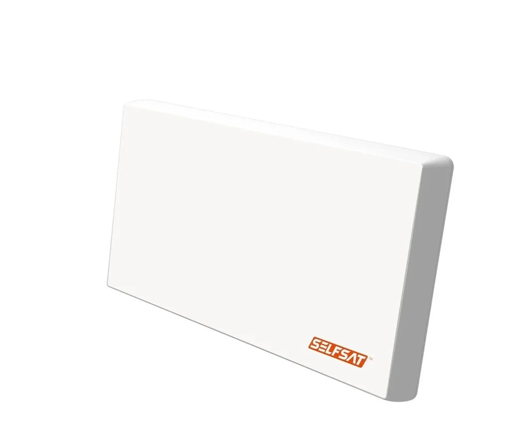 Sat Flachantenne mit austauschbarem Quattro LNB