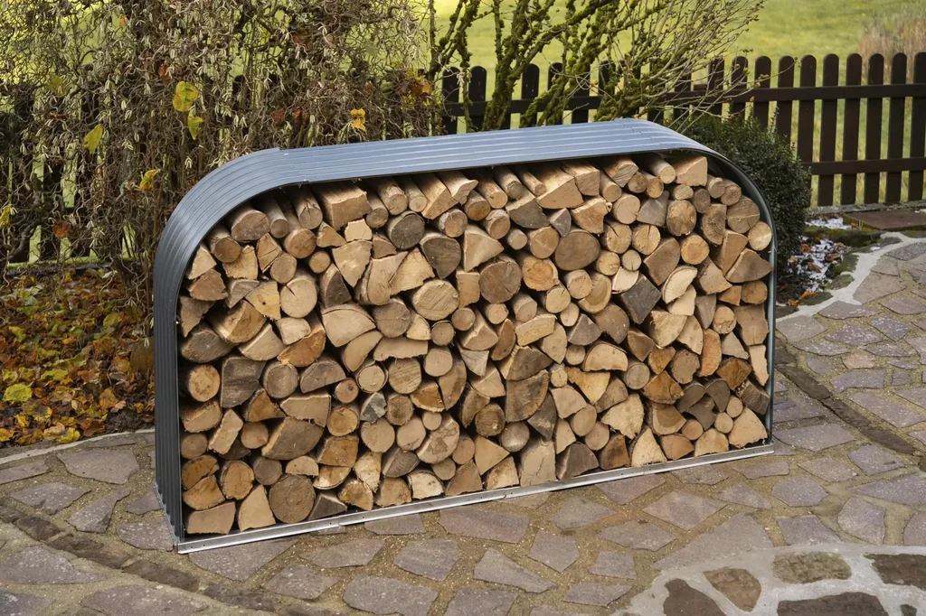 Kaminholzregal 46 x 212 x 111 cm