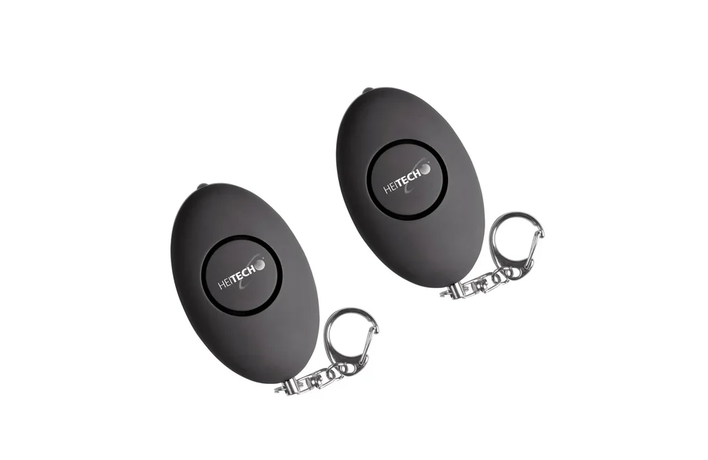 Personenalarm mit LED Licht und Schlüsselanhänger - 2er Set