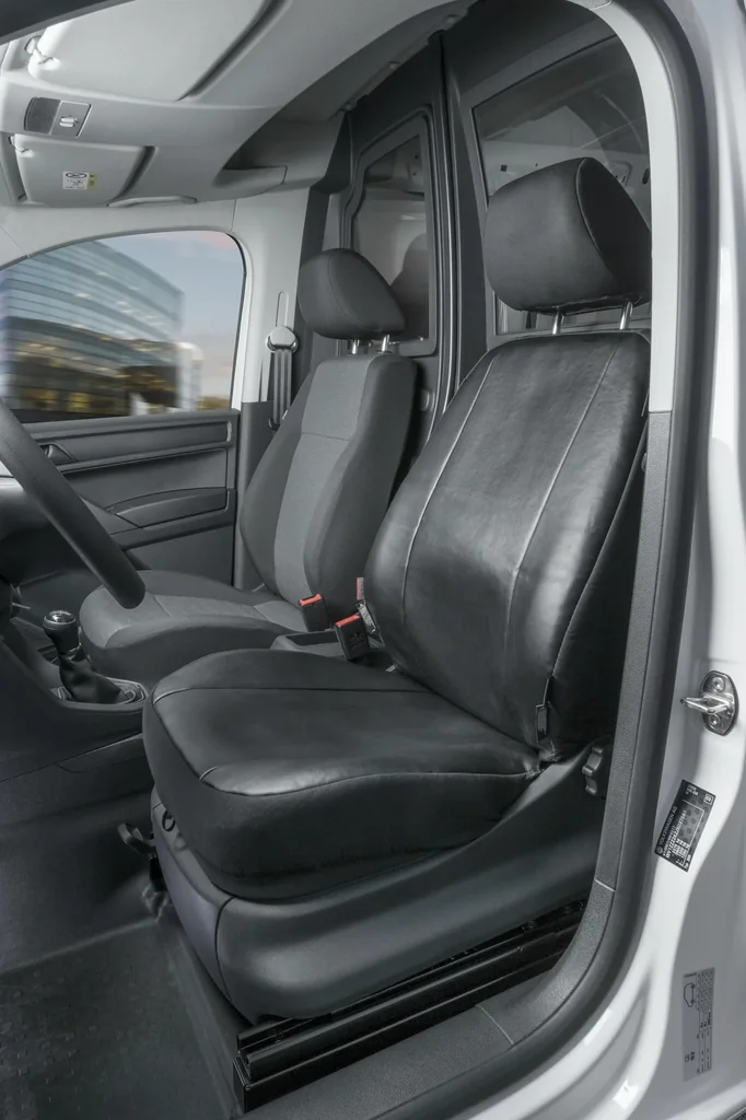 Passform Sitzbezüge VW Caddy für Einzelsitz vorne aus Kunstleder ab Baujahr 02/2004 bis heute