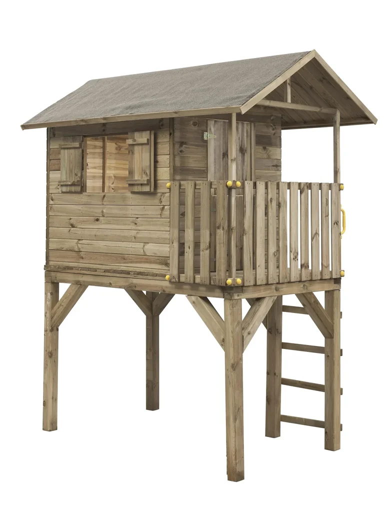 Stelzen - Spielhaus Jim Holz 1200 mm x 1800 mm x 2850 mm