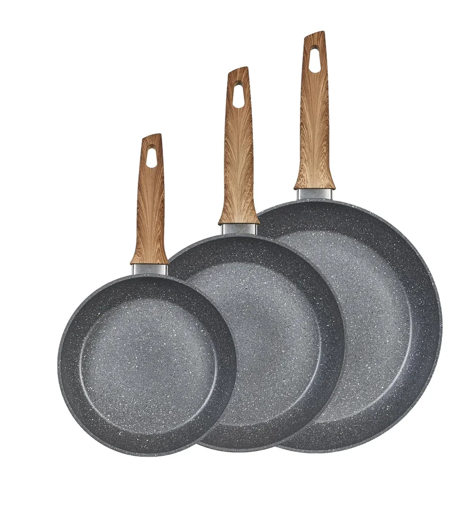 Bratpfannen-Set Keramik „Swiss Chalet“, 3-teilig, 20/24/28 cm
