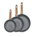 Bratpfannen-Set Keramik „Swiss Chalet“, 3-teilig, 20/24/28 cm