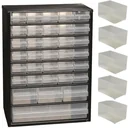 Schubladenblock mit 34 Schubladen - 42x30,6x15cm MET Loose Insert A8-1 - Kunststoff