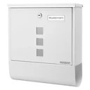 Briefkasten mit Zeitungshalter weiß 30,5x8,5x33,5cm