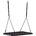 Nestschaukel Kinderschaukel Outdoor Schaukel Gartenschaukel bis 100 kg belastbar Schwarz 100 x 76 x 4 cm