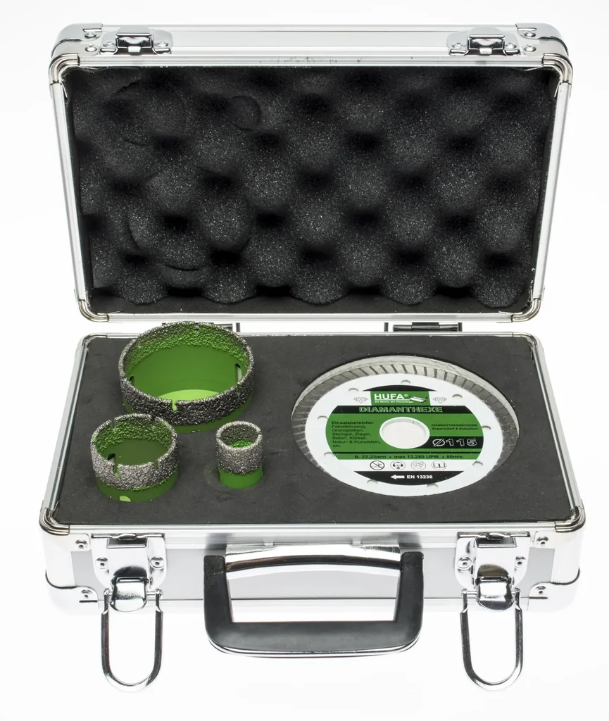 Bohrkronen-Diamantscheiben, Set M14, 4-teilig