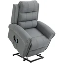 Massagesessel Massagestuhl Aufstehfunktion Wärmefunktion Fernbedienung Leinen 98 x 96 x 105 cm