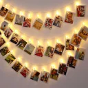 Lichterkette für Bild 5,2m mit 42 Clips und Fernbedienung