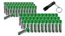 Zink-Kohle-Batterie Sparset 69-teilig + GRATIS Schlüsselleuchte