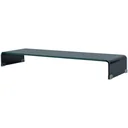 TV-Schrank/Monitorständer schwarz 100x30x13 cm Glas