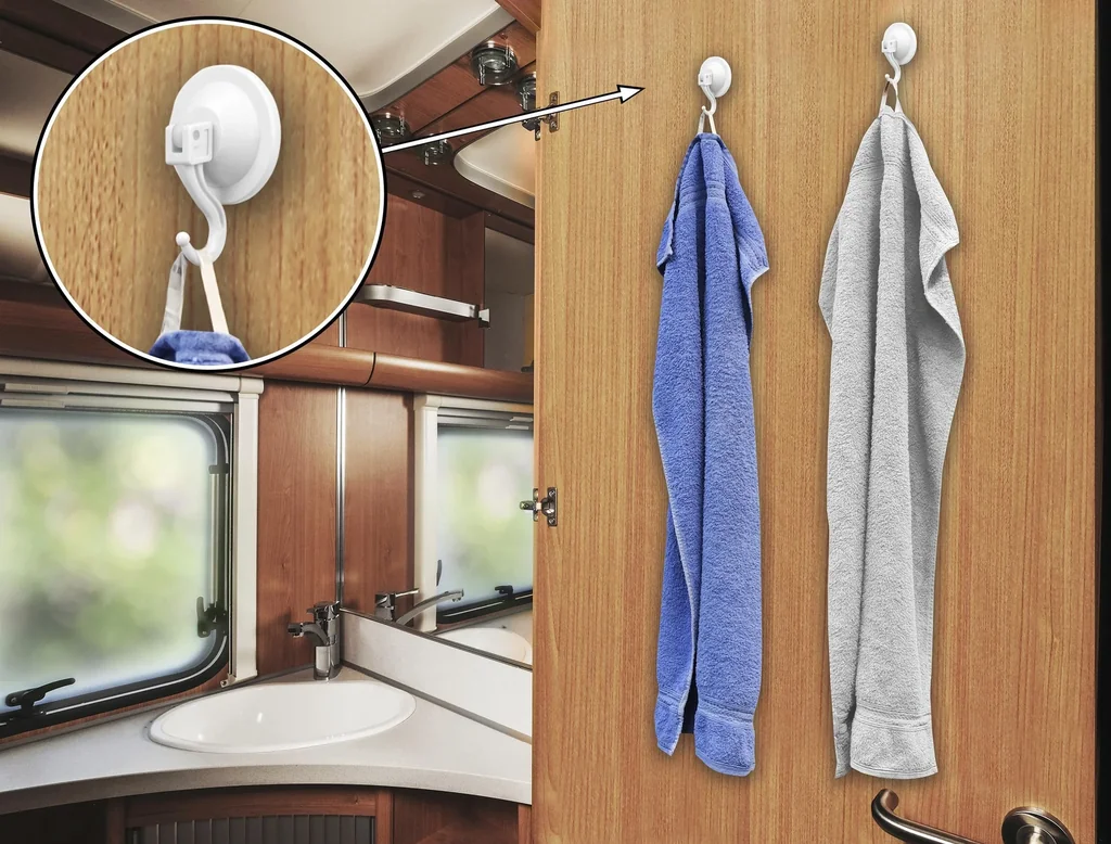 Saugnapfhaken 5 cm,  2 Stück, Tragkraft max. 3 kg