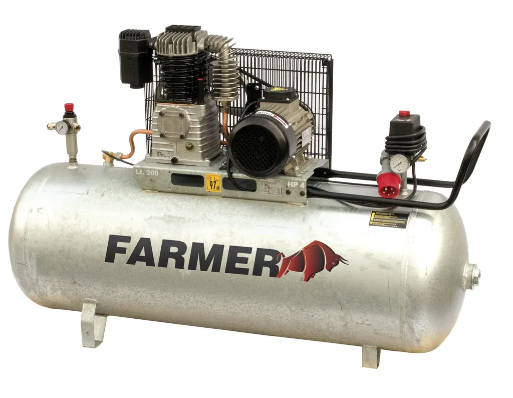 Kompressor 550-200 Z PRO liegend - 400 Volt 10 bar, verzinkt