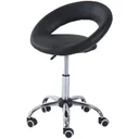 Rollhocker höhenverstellbar schwarz