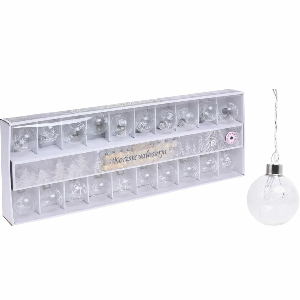 Weihnachtsbeleuchtung mit 20 Kugeln