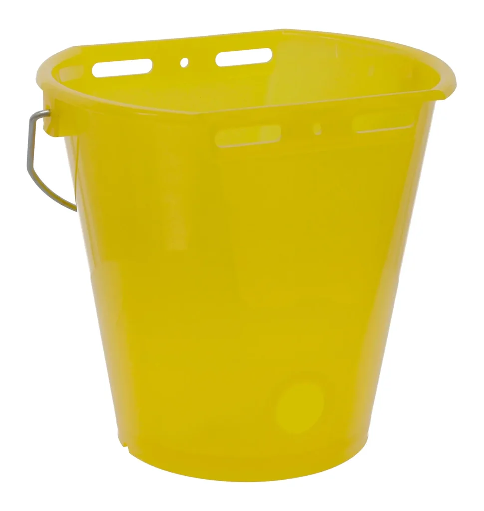 Kälber Tränkeeimer 8 l, gelb transparent mit Skala