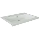 Concept Waschbecken Polybeton 2 gaten 100cm Weiss