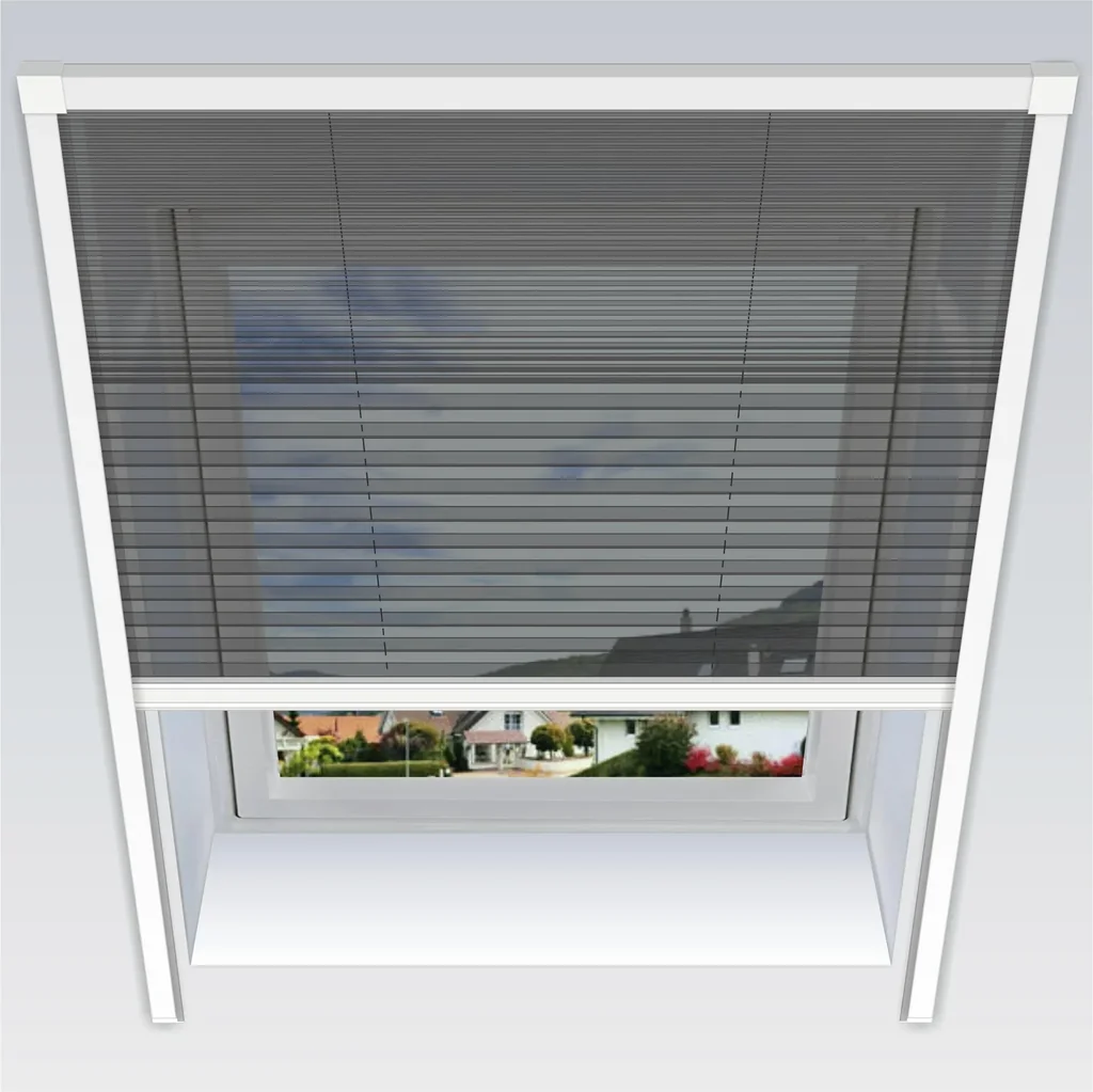 Uno-Insektenschutz-Plissee, 114 x 160 cm für Dachfenster