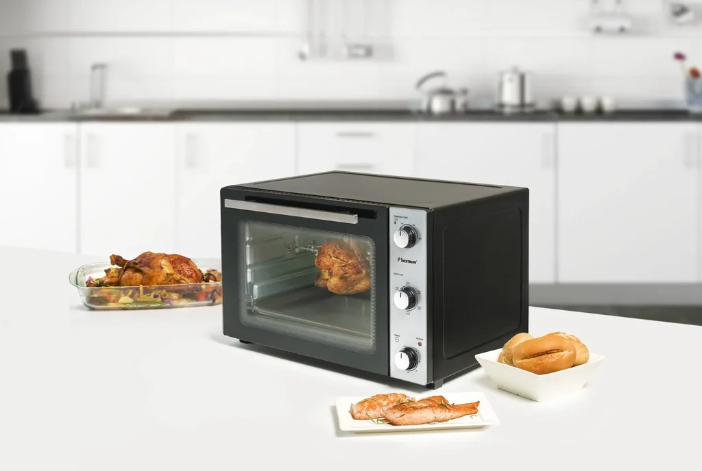 Grill-Backofen mit Drehspieß, Umluftfunktion, 45 Liter, 1800 Watt