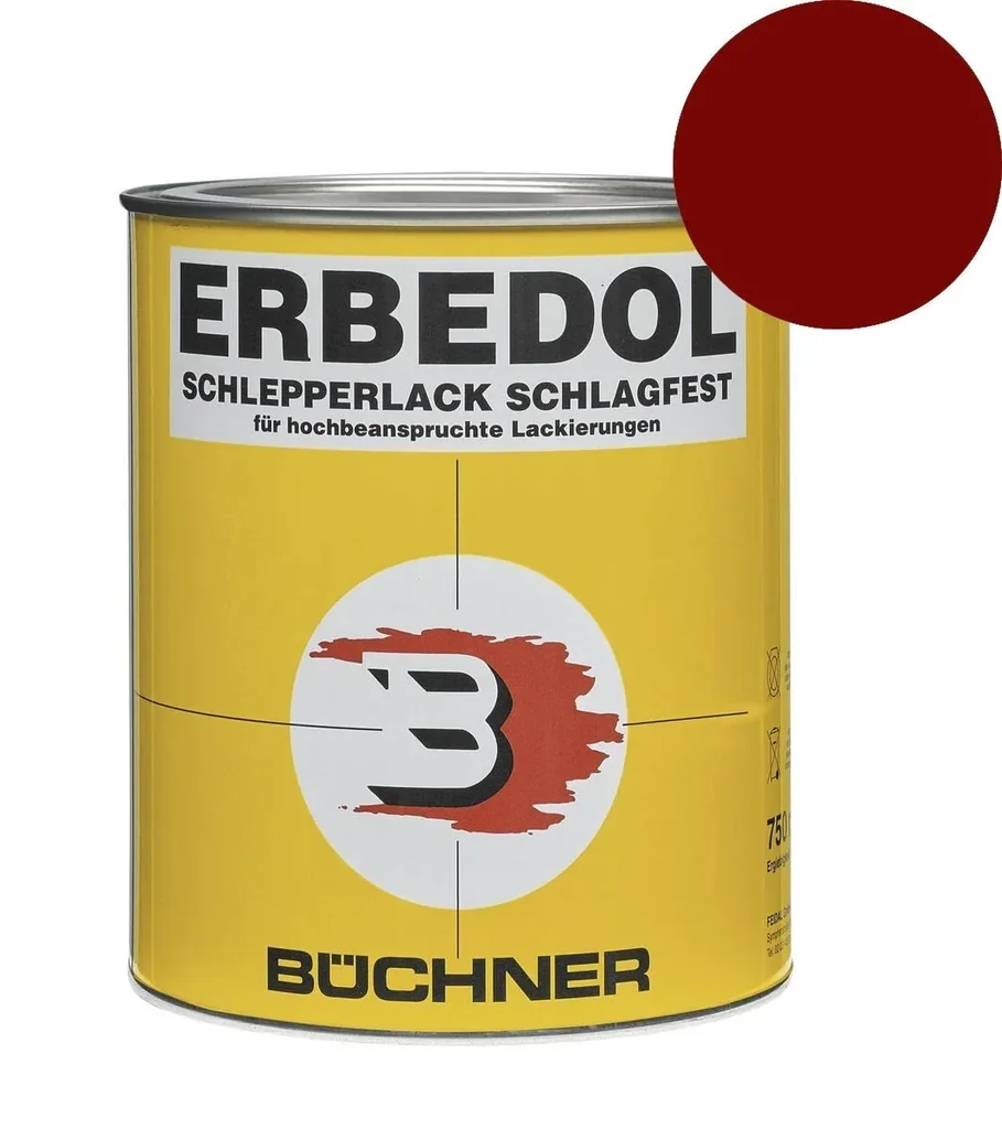Schlepper- und Landmaschinenlack Agria rot SL3140, bis 1984
