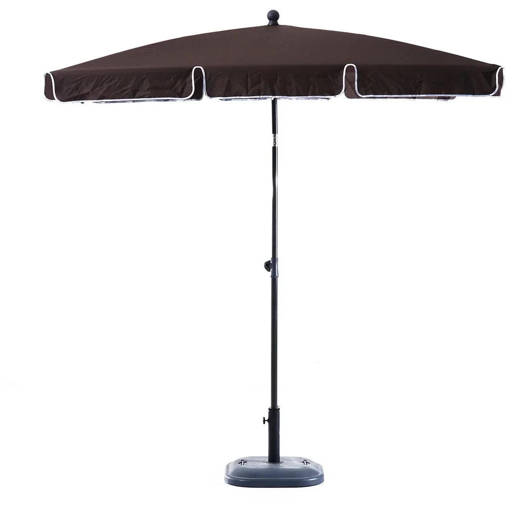 Sonnenschirm Gartenschirm knickbar Kaffeebraun