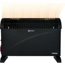 Mesko Elektrokonvektor - 3 Heizstufen - 2000W - bis zu 20m² - Schwarz - einstellbarer Thermostat