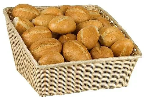 Buffetkorb "ECONOMIC", 45 x 42 x 17/24 cm, stabile Ausführung mit Edelstahldraht im Rand zur Stabilisierung