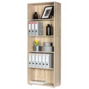 Bücherschrank Vela mit 5 Fächern Eiche 190cm