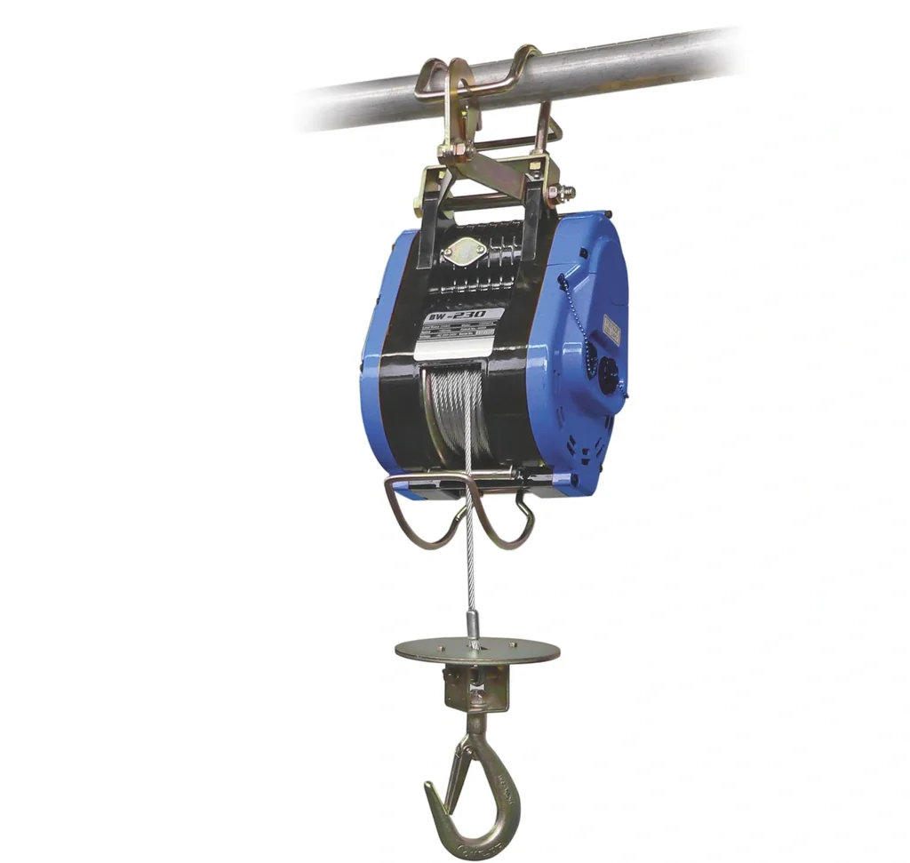 Elektro-Bauseilwinde BW-230, Tragfähigkeit 230 kg, Hubhöhe 24 m