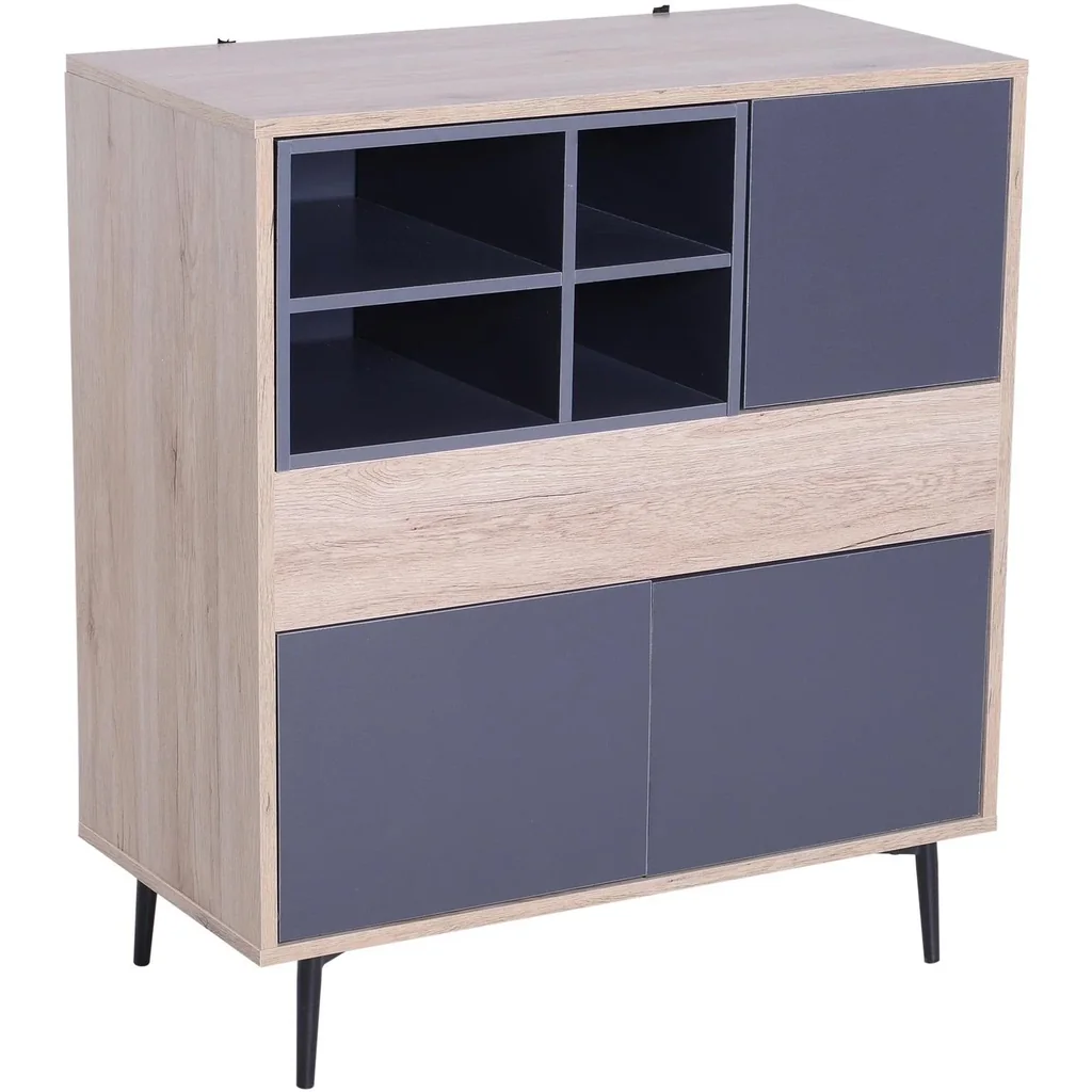 Mehrzweckschrank Kommode Sideboard Konsole Flur ausziehbar Ablagefach 78 x 39 x 87,2 cm