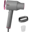 Zusammenklappbarer Wäschedampfer 2 Positionen und 160 ml Wassertank 1520 W Aluminium Kunststoff grau+rose 27,5 x 18,2 x