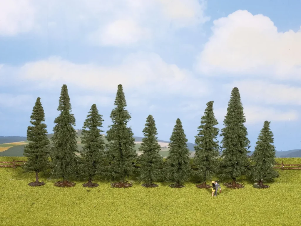 Tannen, 9 Stück, ca. 8 - 12 cm hoch