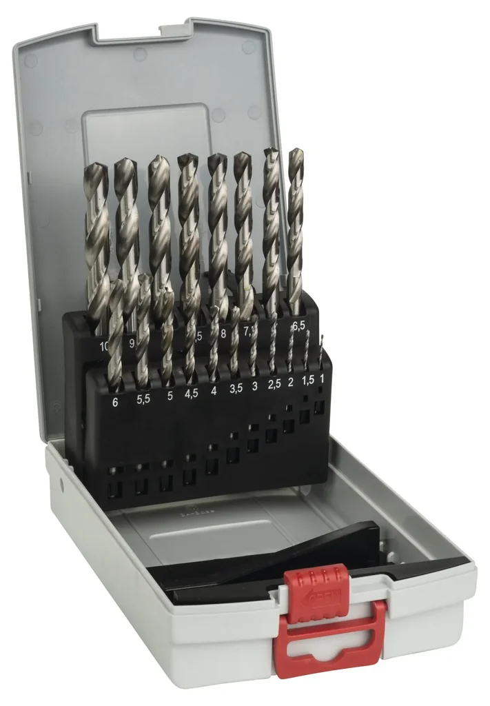 HSS-Spiralbohrer 135° Pro-Box 1,0 - 10,0 mm, 19-teilig