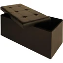 Klappbare Bank/Sitzhocker MDF 80x40x40 cm braun