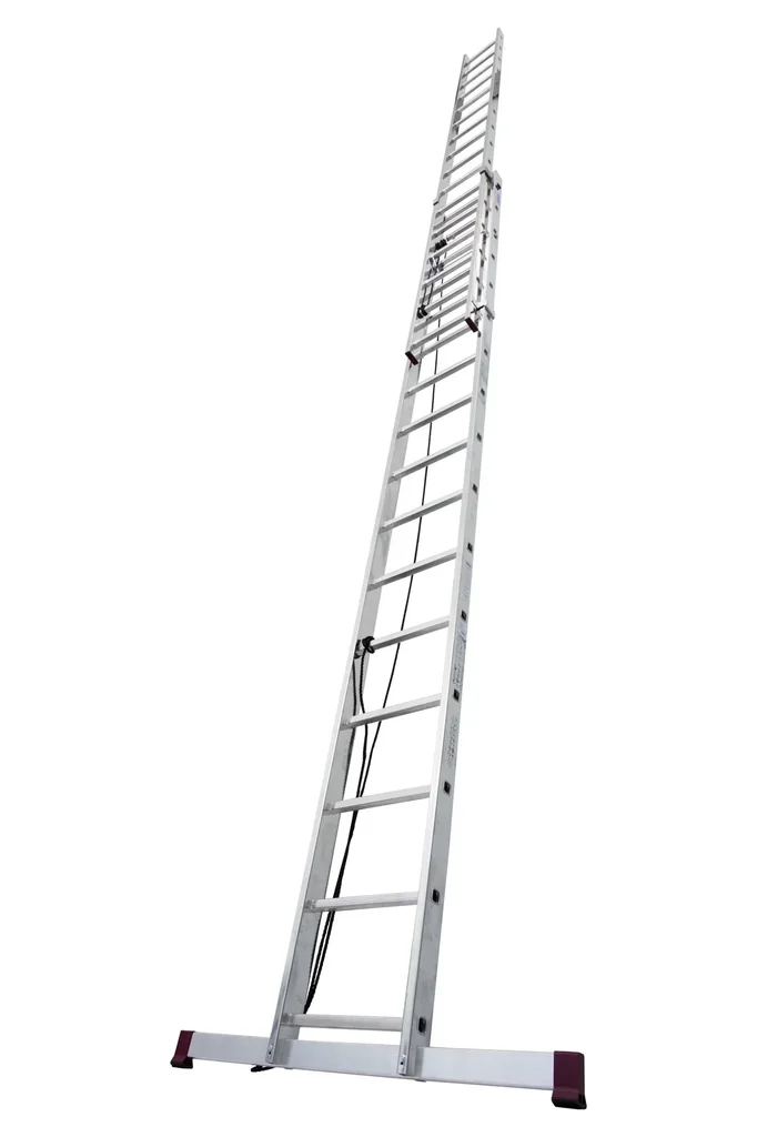 Alu Seilzugleiter 2-teilig - 2 x 16 Sprossen