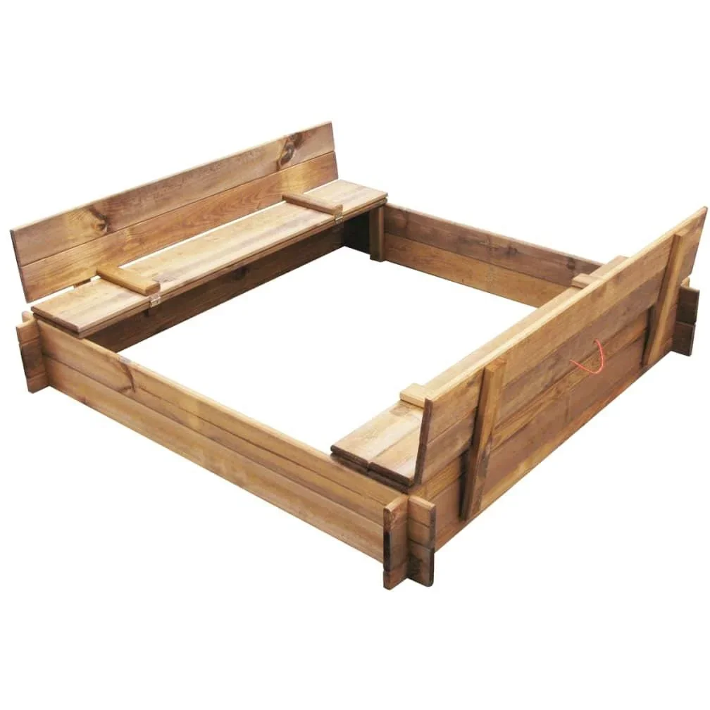 Sandkasten quadratisch imprägniertes Holz