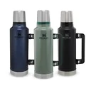 Classic Vakuum-Flasche 1,9 l, Hammertone grün, doppelwandige Vakuumisolierung, Griff, Trinkbecher