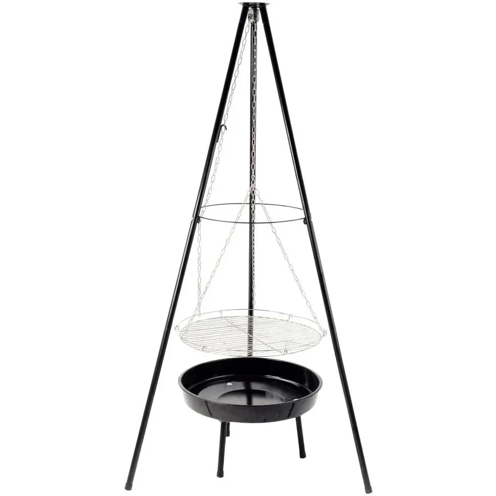 HI Holzkohlegrill Rundstativ 155 cm
