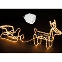 Rentier mit Schlitten - Weihnachtsbeleuchtung - WITH Perel Smart home Wifi plug for indoor - Für Android & IOS