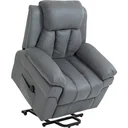 Elektrischer Fernsehsessel Aufstehsessel Relaxsessel Sessel mit Aufstehhilfe, Grau, 96 x 93 x 105 cm