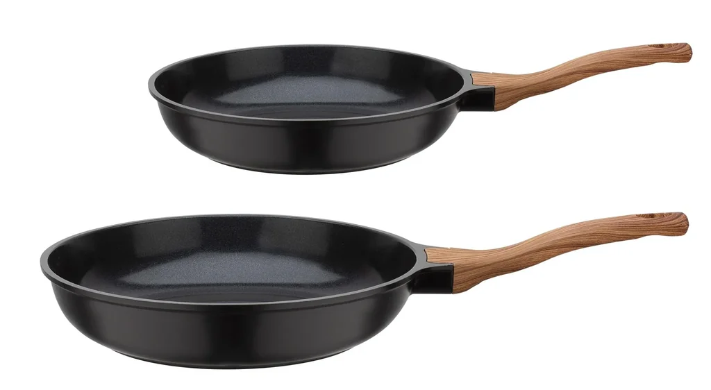 Bratpfannen-Set "Natural Fit", 100% recyceltes Aluminium, 24 + 28 cm